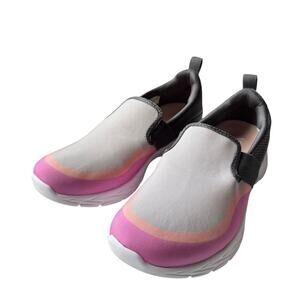 Vionic NALIA Womens 6.5 Gray Peach Pink Slip On Casual Comfort Orthotic Sneakers